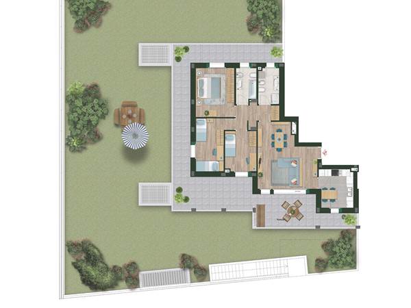 4 LOCALI CON GIARDINO